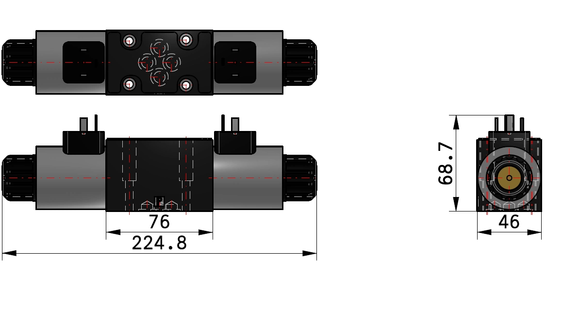 PARKER HİDROLİK YÖN KONTROL VALFİ H MERKEZ